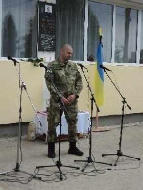 В Коломийському районі відкрито меморіальну дошку полеглому в зоні антитерористичної операції В.В.Лисенчуку