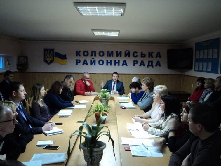 Нарада у голови районної державної адміністрації Любомира Глушкова Нарада у голови районної державної адміністрації Любомира Глушкова