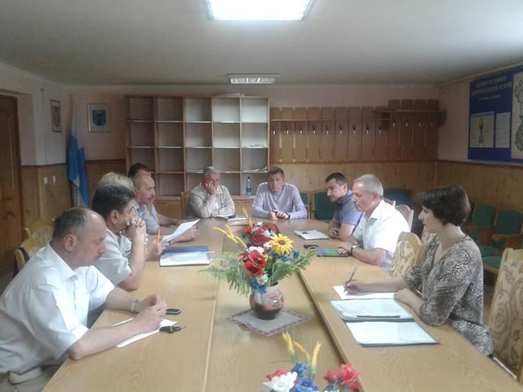 Нарада у першого заступника голови райдержадміністрації Нестора Печенюка