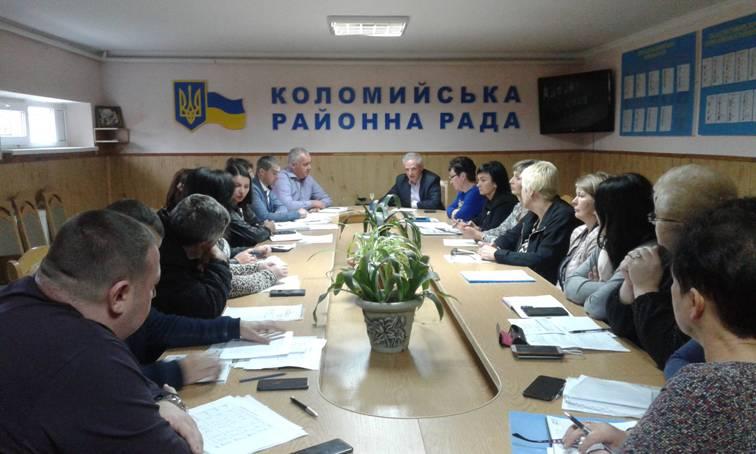 Нарада з керівниками бюджетних установ району у першого заступника голови райдержадміністрації Нестора Печенюка