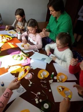 Майстер-клас для учнів по виготовленню великодніх листівок