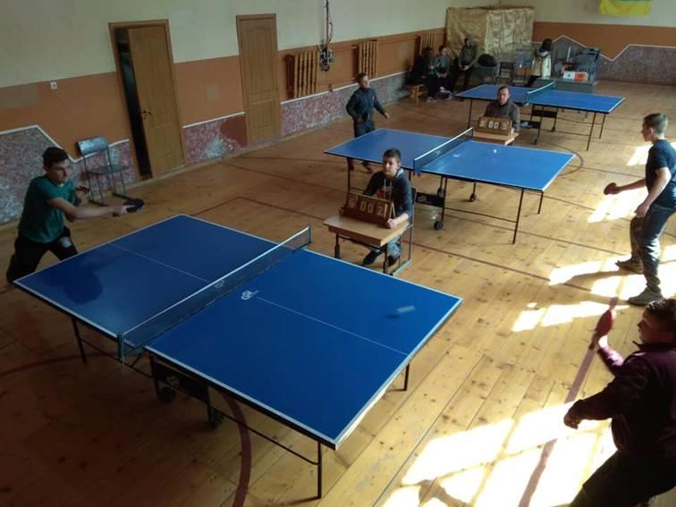 Районні фінальні змагання з настільного тенісу серед команд юнаків ліцеїв та гімназій