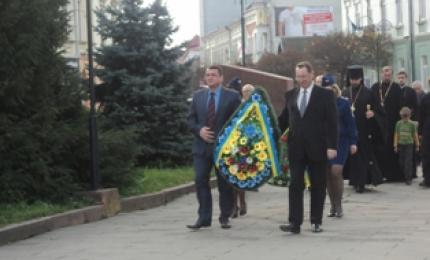 На Коломийщині відбувся мітинг – реквієм та покладання вінків з нагоди відзначення 69-ої річниці визволення України від німецько-фашистських загарбників