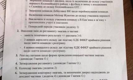 Виконком Федерації футболу Коломийського району