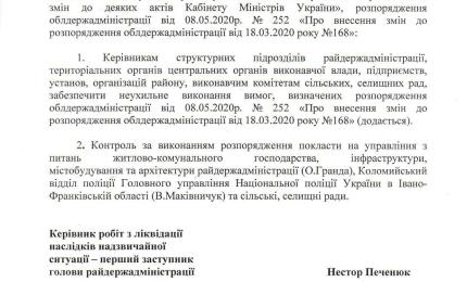 Розпорядження