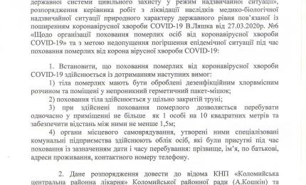 Розпорядження