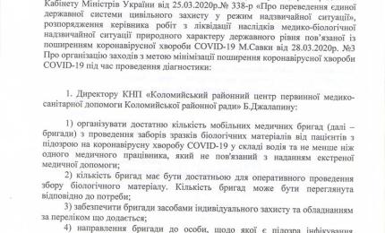 Розпорядження