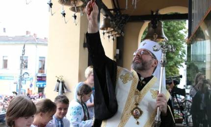 Глава УГКЦ Блаженніший Святослав освятив у Коломиї унікальну дзвіницю